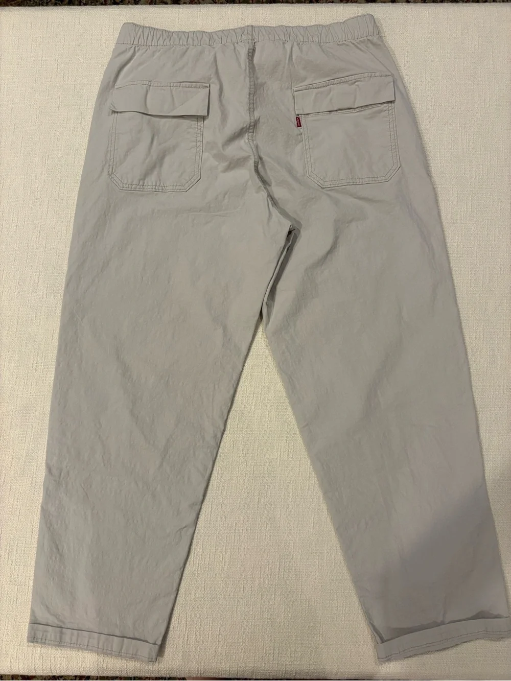 Levi's Light Gray Men's Cargo Pants with Webbing Belt